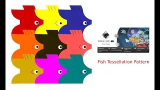 Inkscape Tutorial. Inkscape 1.0 Tutorial. Fish Tessellation Pattern inkscape beginner class