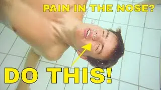 How to stop pain in the nose underwater - No hands
