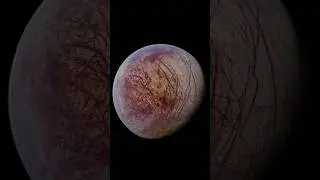 la mystérieuse lune Europe #astronomie #lunes #espace #science #shorts