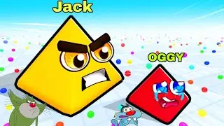 Oggy Became A Big Pyramid To Eat Jack In Roblox! 123 Go Hindi
