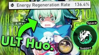 I gave Huo Huo 136.4% ENERGY REGEN and she became a Harmony character. - Honkai: Star Rail