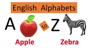 English Alphabets Meaning (with Pictures),APPLE एप्पल(सेब) A for Apple to Z for Zebra with Pictures