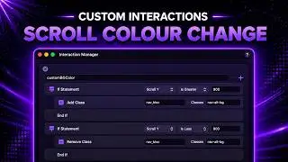 Interaction Manager - Change Bloc Colour on Scroll
