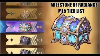 ML5 Tier List for Milestone of Radiance | Epic Seven