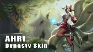 League of Legends: Dynasty Ahri Skin Artwork