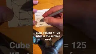 Cube volume = 125. What is the surface area?