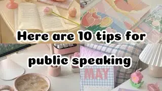 Here are 10 tips for public speaking 📚
