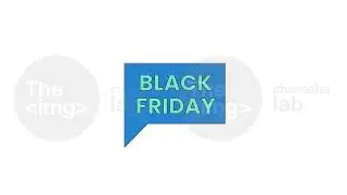 Black friday announcement line 2D offer sticker animation