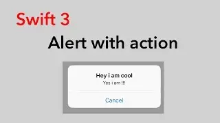 How to create an Alert with action (Swift 3 + Xcode 8.2.1)