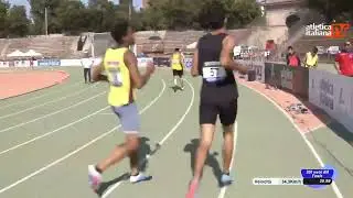 campionati italiani allievi 20,98 su I 200 metri