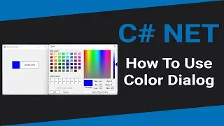 How to use color dialog in C# .NET