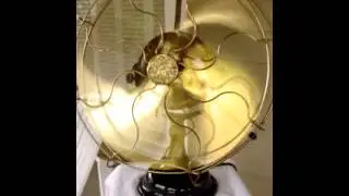 GENERAL ELECTRIC 16" PANCAKE MOTOR DESK FAN Circa 1901