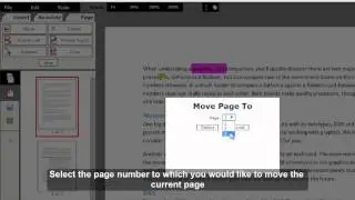moving page