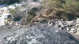 On top of slag mountain in Prisgrunn
