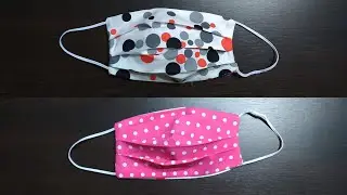 Make Fabric Face Mask at home | DIY Face Mask No Sewing Machine | Easy Face Mask Pattern