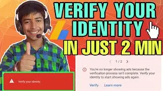 How To Verify Your Identity In Adsense | Google Adsense Verify Your Identity 2021 | 