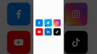 Animated Social Media Icons in HTML & CSS 