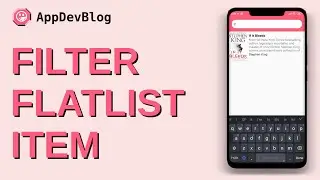 Filter FlatList Item | React Native | AppDevBlog
