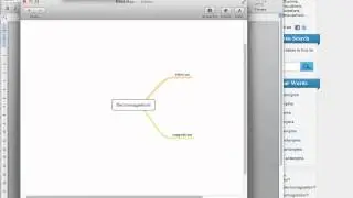 using mindnode to create synonym:antonym image