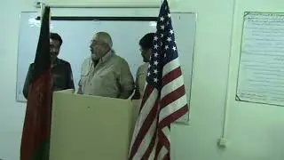 Afghan Correctional Officer Graduation Class 6, Dari Speech