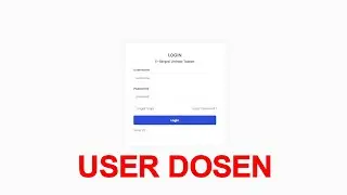 #06  Role User Dosen Web Client | Project E-Skripsi Unirow Tuban