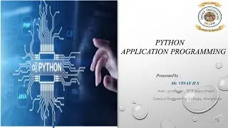 VTU Python Application Programming (File handling) M2 L7