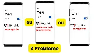 wifi enregistre | wifi connecter mais pas d'internet | wifi sauvegardé