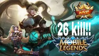 1 TAP 1 KİLL LAYLA!  BEST BUİLD INCREDIBLE DAMAGE. 26 Kills-MLBB