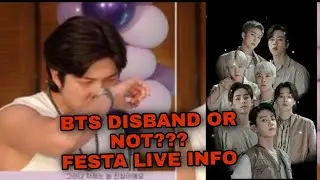 FESTA LIVE INFO🔴|| BTS DISBANDING???||Watch full video