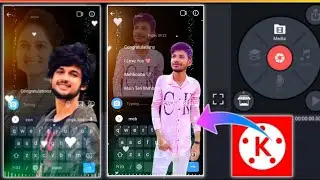 How To Make New Lyrics WhatsApp Status Video editing In Kinemaster Tutorial #arstatuszone
