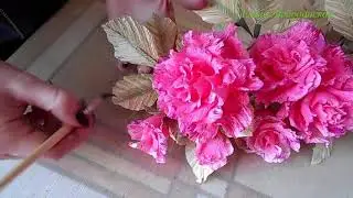 Как ухаживать за цветами из гофрированной бумаги