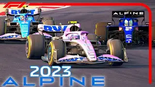 Alpine F1 2023 A523 vs Alpine F1 2022 vs Alpine F1 2021 - Bahrain Circuit