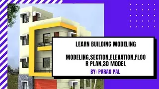 Learn House modeling Using Revit (Floor plan-Section-Elevation)