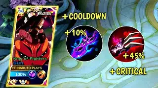 95% AUTO 1 HIT SUN BUILD AND EMBLEM 2023!!!🔥 | SUN BEST BUILD 2023 | MLBB