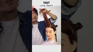 Easy!LONG LAYERED HAIRCUT 