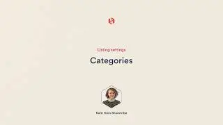 How to set up listing categories | Sharetribe Tutorial