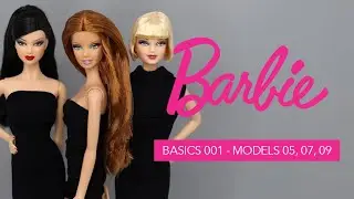 Barbie: Black Label Basics 001 - Models 05, 07, 09 - Doll Unboxing and Review
