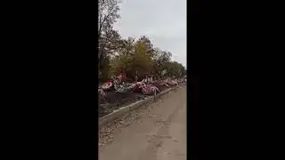 Военное кладбище в Луганской области, ноябрь 2022.
