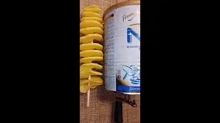 How to make a potato spiral cutting machine || Tornado potato maker