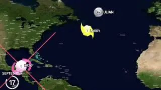 2021 Hypothetical  Atlantic hurricane season animation V4
