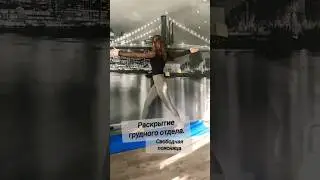 раскрытие грудного отдела, свободная поясница #упражнение #здоровье #тело