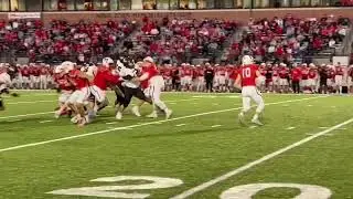 Watch Now: Former Rockridge High School quarterback Brayden Deem completes a 12-yard pass to Nate