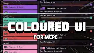 This Makes Minecraft Look So Cool| Coloured Ui For Mcpe 1.20
