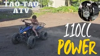 Tao Tao 110cc ATV Quad get's a new carb replaced
