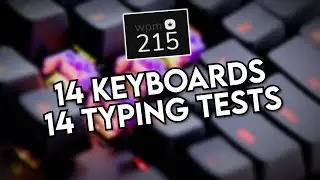 14 Typing Tests on 14 Keyboards | Ultimate Keyboard Typing Video