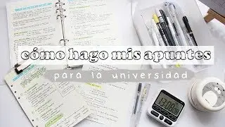 HOW I TAKE MY COLLEGE NOTES | 