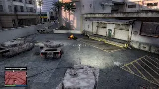 Funniest Moment in GTA 5 Online So Far (Four-way Tank n00b Trap)