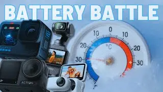 FREEZING Temperature Battery Challenge - GoPro Hero 12, Osmo Action 4, Pocket 3, GO 3, X3, & Ace Pro
