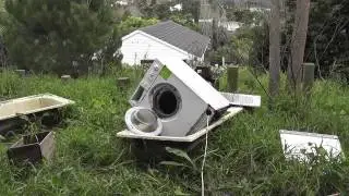 Unbalanced Washing machine self destructs