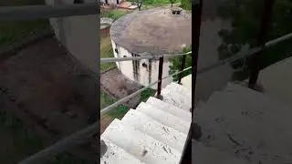 On water tank at village